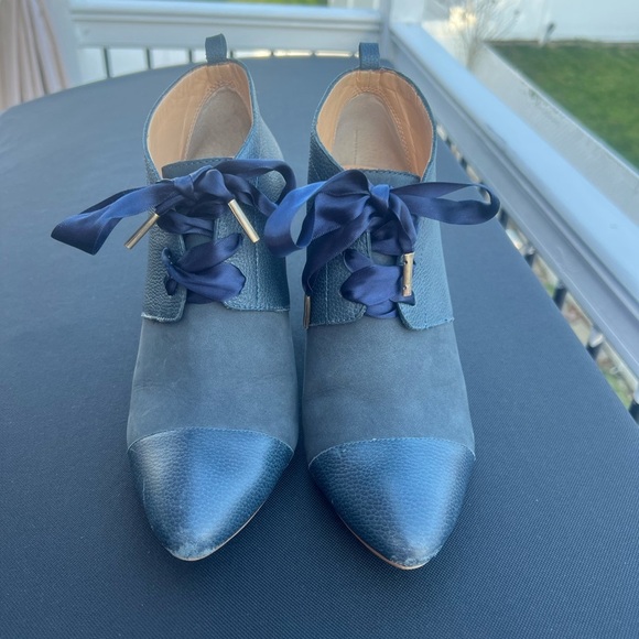Pilcro and the letterpress navy booties size 8.5 - Picture 1 of 5